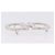 Fibbie Salvatore Ferragamo Gancini in metallo bianco argento Auth ar14199 - vista 6