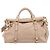 Borsa a Mano Miu Miu Vitellolux 2way Beige Gold Auth 204167V D'oro - vista 13
