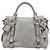 Borsa a mano Miu Miu in pelle 2way Grigio Tono Oro Auth 167606M Marrone - vista 2