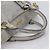 Borsa a mano Miu Miu in pelle 2way Grigio Tono Oro Auth 167606M Marrone - vista 7