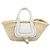 Chloé Chloe Basket Bag Handtasche aus Raffia Beige White Auth BA15563V Weiß - Ansicht 2