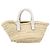 Chloé Chloe Basket Bag Handtasche aus Raffia Beige White Auth BA15563V Weiß - Ansicht 3
