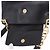 Bolsa de Ombro com Corrente PRADA em Couro Preto e Ouro Auth am12576V Dourado - vista 10