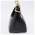 Bolsa de Ombro com Corrente PRADA em Couro Preto e Ouro Auth am12576V Dourado - vista 3