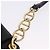 Bolsa de Ombro com Corrente PRADA em Couro Preto e Ouro Auth am12576V Dourado - vista 9
