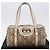 Borsa GUCCI Canvas Beige Gold 170009 Auth 204360V D'oro - vista 30