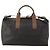 Borsa Boston Christian Dior Honeycomb Canvas PVC 2way Nero Oro Auth 200022A D'oro - vista 3