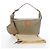 Céline Borsa a mano CELINE Macadam Canvas PVC Beige Gold Auth 201135V D'oro - vista 30