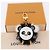 LOUIS VUITTON Porte Cles Wide Panda Bag Charm Fur Black M63094 LV Auth 204063M Nero Bianco - vista 12
