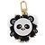 LOUIS VUITTON Porte Cles Wide Panda Bag Charm Fur Black M63094 LV Auth 204063M Nero Bianco - vista 13