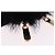 LOUIS VUITTON Porte Cles Wide Panda Bag Charm Fur Black M63094 LV Auth 204063M Nero Bianco - vista 14