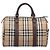 Burberrys Nova Check Boston Bag Canvas Beige Gold Auth am12606V Golden - Ansicht 2