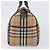 Burberrys Nova Check Boston Bag Canvas Beige Gold Auth am12606V Golden - Ansicht 3
