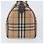 Burberrys Nova Check Boston Bag Canvas Beige Gold Auth am12606V Golden - Ansicht 4