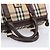 Burberrys Nova Check Boston Bag Canvas Beige Gold Auth am12606V Golden - Ansicht 7
