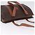 Céline CELINE Macadam Canvas Tote Bag PVC Leder Braun Gold Auth 204387 Golden - Ansicht 9