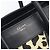 Céline CELINE Luggage Mini Shopper Handtasche Canvas Leather Black Gold Auth 203648A Schwarz Golden - Ansicht 14