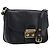 Borsa a tracolla Miu Miu Madras in pelle nera e oro Auth 204572V Nero