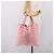 Autre Marque Borsa Tote SAINT LAURENT Kahala Canvas Pink Silver 121631 Auth BA15529A Argento Rosa - vista 24
