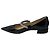 Jimmy Choo Black Bing Crystal Embellished Patent Leather Flats Nero - vista 3