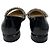Jimmy Choo Black Bing Crystal Embellished Patent Leather Flats Nero - vista 5