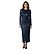 Autre Marque Cara Cara Midnight Sequined Maisy Kleid Marineblau - Ansicht 6