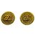 Orecchini a clip Chanel Vintage 1994 Gold CC Logo D'oro
