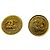 Orecchini a clip Chanel Vintage 1994 Gold CC Logo D'oro - vista 2