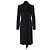 Yves Saint Laurent by Tom Ford Runway Wollmantel mit Rüschen Schwarz