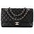 CHANEL - Borsa a tracolla Classique/Timeless 11.12 Chanel in pelle caviar nera Nero