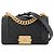 CHANEL - Borsa a tracolla mini Chanel Boy in pelle caviar nera Nero
