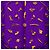 Pañuelo de seda Hermès Clips Morado 90 Púrpura - vista 2
