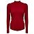 Alaïa Jersey de punto de lana con cuello cisne Alaia Maroon Red Roja