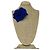 Spilla in tweed Chanel Blue CC Logo Camellia - vista 4