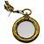 Collana con pendente a lente d'ingrandimento Chanel Vintage Gold CC Logo D'oro - vista 3