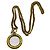 Collana con pendente a lente d'ingrandimento Chanel Vintage Gold CC Logo D'oro - vista 5