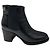 Botines de piel Chanel Black / Gold CC Logo Negro - vista 2