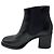 Botines de piel Chanel Black / Gold CC Logo Negro - vista 3