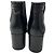 Botines de piel Chanel Black / Gold CC Logo Negro - vista 6
