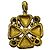 Collana Pendente Chanel Vintage in Oro con Strass e Cristalli D'oro - vista 3