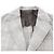 Corneliani Single-Breasted Check Wool Coat in Gray, Size 52 IT Brown - view 2
