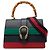 Bolsa Satchel Dionysus Web Gucci Medium em couro de bezerro azul com bambu