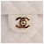 Weiße Chanel CC gesteppte Caviar Flap Clutch - Ansicht 11