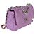 Borsa a patta Chanel 19 Medium in pelle d'agnello matelassé viola Porpora - vista 4