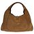 Borsa a tracolla Maxi Horsebit Gucci in camoscio marrone