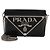 Bolso bandolera Prada de piel Spazzolato negra con placa de logo triangular y solapa Negro - vista 8