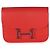 Hermès Epsom Rouge de Coeur Constance Slim Wallet PHW Rot