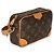 Cartera Trocadero de lona Monogram Louis Vuitton Castaño - vista 4