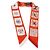 Hermès Orange Vermillion Jeu de Cartes Silk Twilly