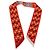 Hermès Orange Vermillion Jeu de Cartes Silk Twilly - vista 3